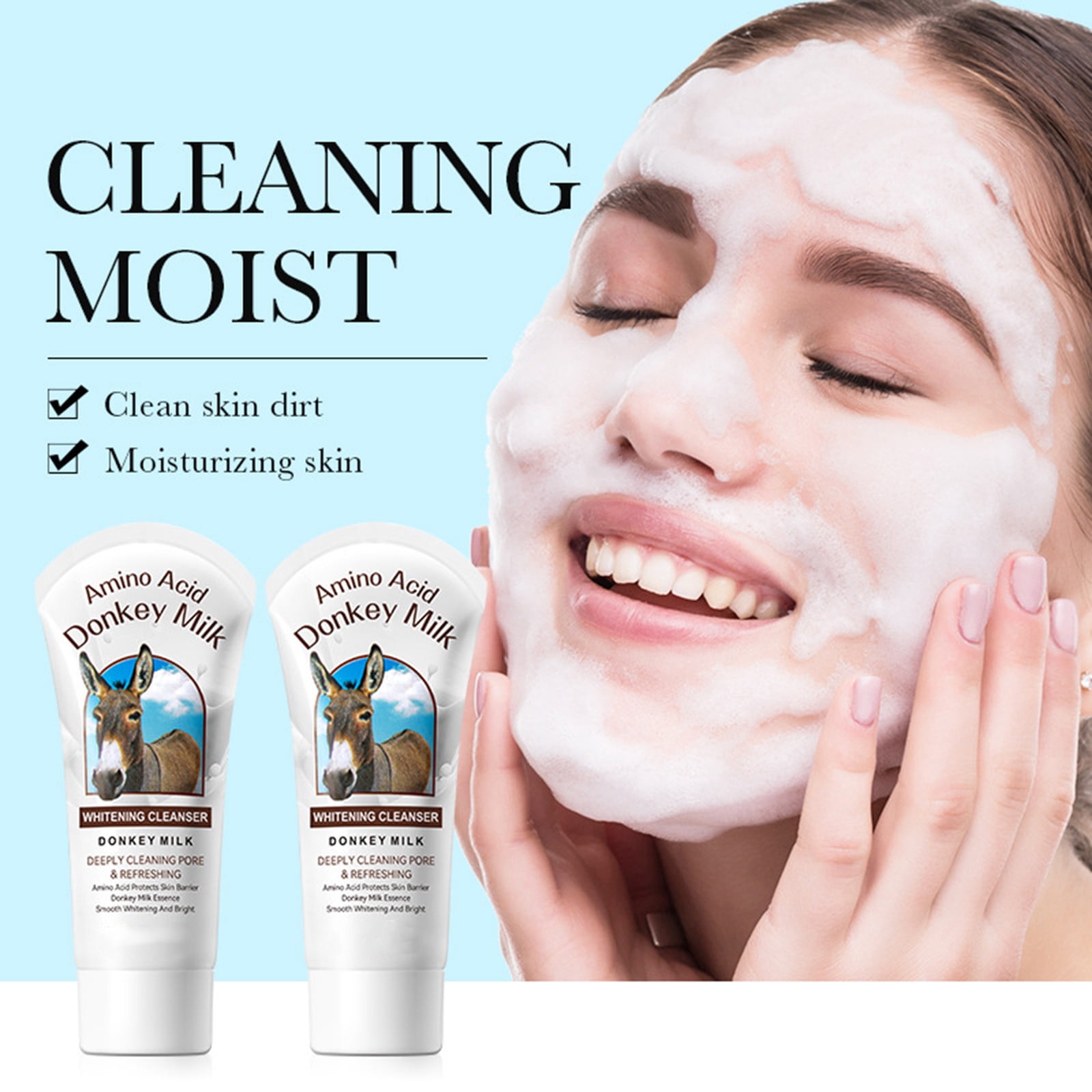 Face Wash Dry Skin Eyelash Extension Wash Foaming Face Wash down There Wash Thursday Plantation Face Wash Facial Globes Face Massage Head Remover Creme Hair for Face Mens Facial Travel Size Gentle