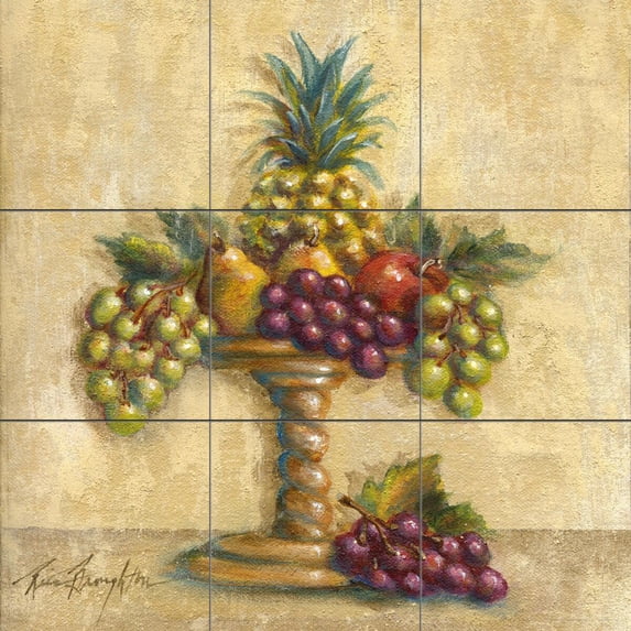 Tile Mural Kitchen Backsplash - Fruit Delight - by Rita Broughton