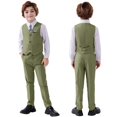 thumbnail image 2 of Suit Reskay de 5 piezas para niños con chaleco, pantalones y corbata, talla 12, 2 of 6