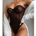 thumbnail image 2 of Ropa interior de primavera y verano para mujer, sexy, europea y americana, con tirantes transparentes, en el pecho, de corte abierto y moldeador de cuerpo, 2 of 6
