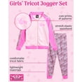 thumbnail image 2 of Real Love Girls' Tracksuit Set - 2 Piece Tricot Zip Jacket and Jogger Sweatpants (4-16), 2 of 7