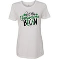 thumbnail image 3 of Inktastic St. Patrick's Day Let the Shenanigans Begin Women's T-Shirt, 3 of 5