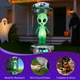thumbnail image 2 of 8.2FT Tall Halloween Inflatable Outdoor Decoration, Blow Up UFO with Alien Halloween Decor with Animated RGB LEDs, Prelit Blow Up Yard Decor for Halloween Holiday Party Outdoor Garden Yard Lawn Decor, 2 of 11