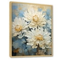 thumbnail image 2 of Designart "Blooming Mums Amidst A Blue Canvas" Mums Floater Framed Wall Art Prints, 2 of 5