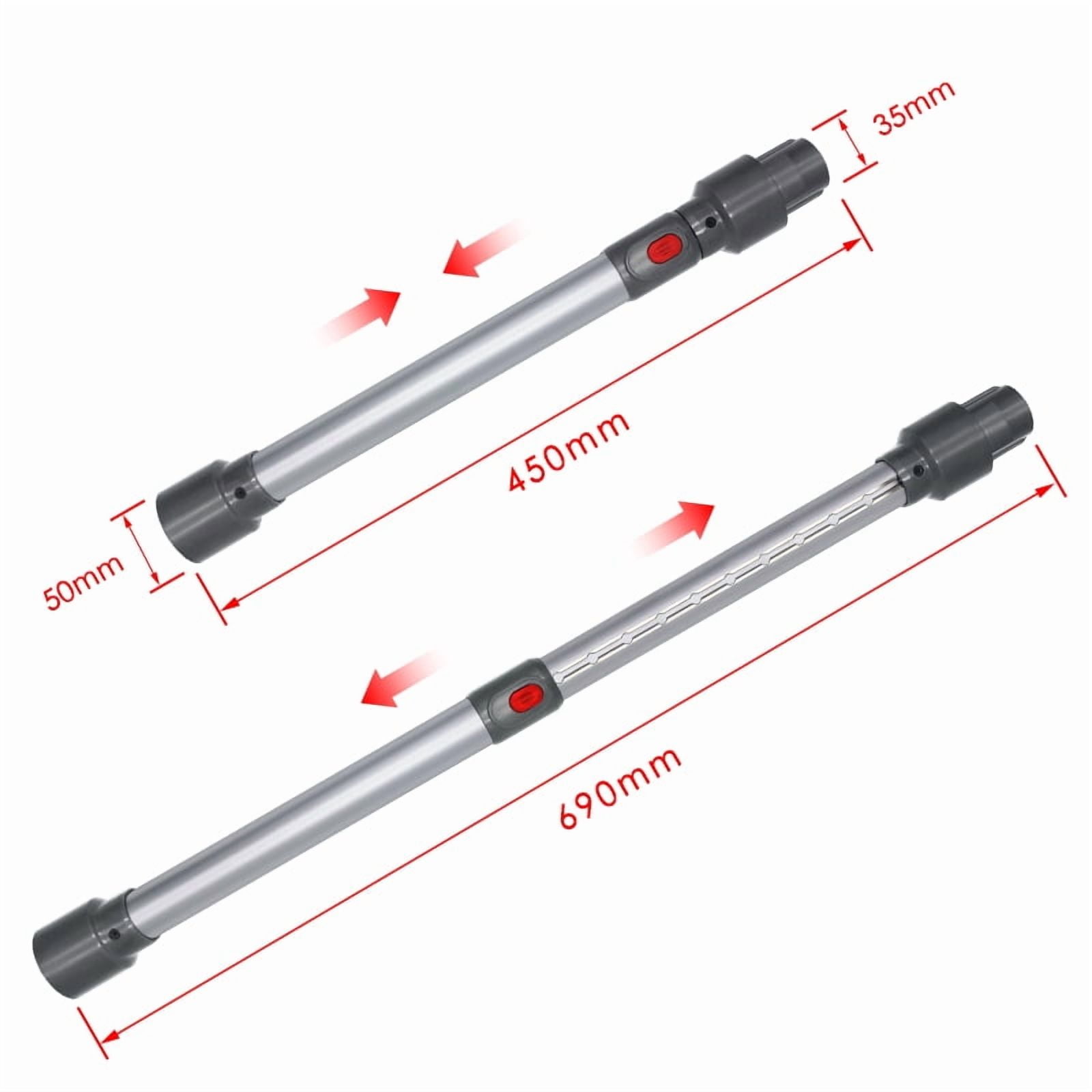Telescopic Rod Extension Tube For Dy*son V7 V8 V10 V11 V15 Handheld Vacuum Cleaner Extension Tool Accessories Spare Parts