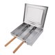 thumbnail image 5 of Canasta de Barbacoa Portátil, Diseño de Malla Fina para Acampar Al Aire Libre Canasta de Parrilla Con Divisores Desmontables para Verduras, 5 of 7