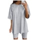 thumbnail image 1 of Conjunto deportivo de manga corta y pantalones cortos para mujer, para yoga y running - S-XXXL, 1 of 4