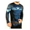 thumbnail image 1 of Playera Camisa Capitan America Marvel Avengers Cosplay Licra, 1 of 4