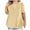 Yellow, variant on ZyeKqe Plus Size Tops for Women Short Sleeve Crewneck Shirts Solid Color T Shirts Plain Basic Tees