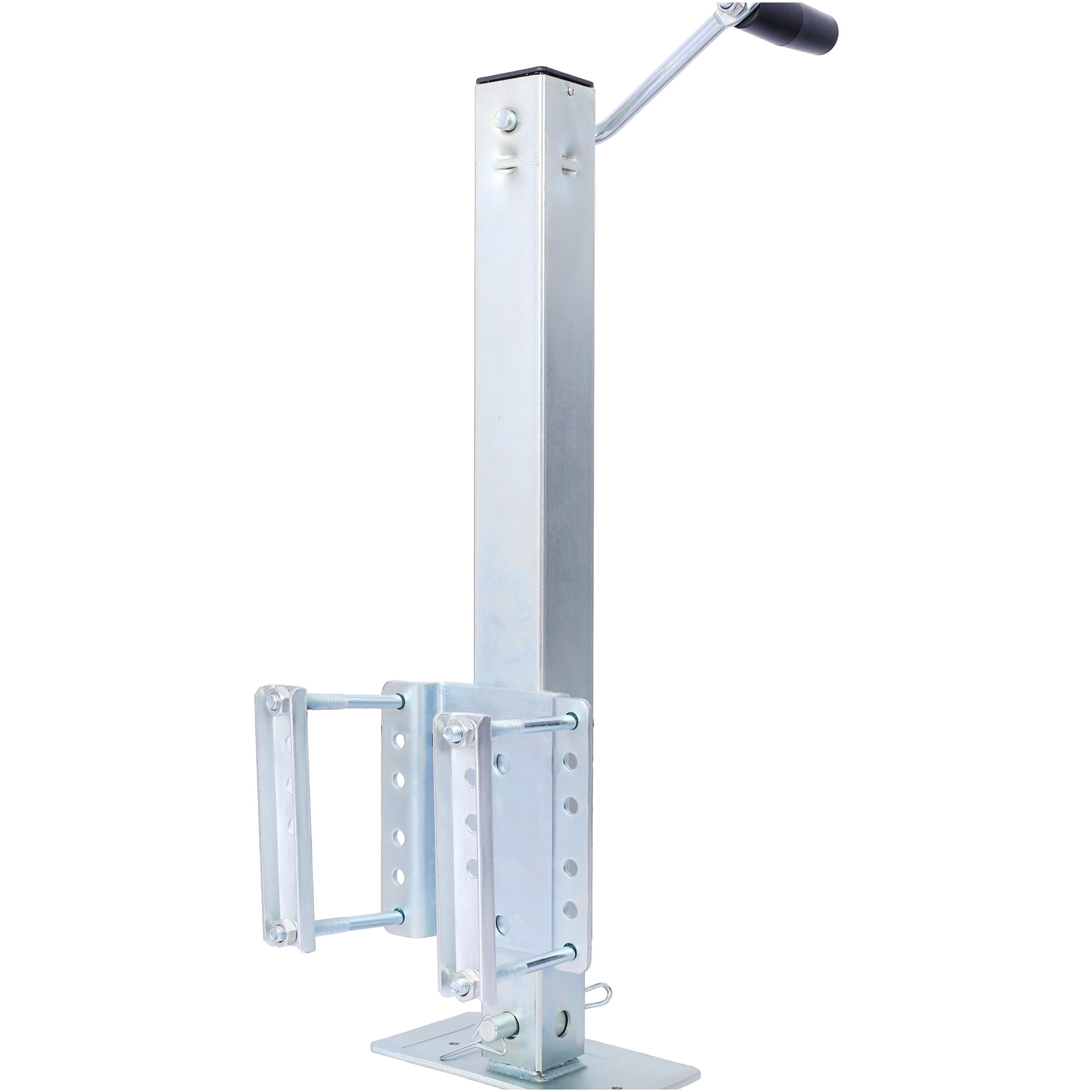JERFIT 2500 lbs Heavy Duty Trailer Jack with Drop Leg, Fixed Bolt-On Mount, 28.6" Lift, Side Wind Crank for Marine Boat & Utility Trailers