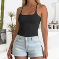 thumbnail image 2 of Tank Tops for Women Padded Built In Bra Adjustable Spaghetti Strap Summer Basic Workout Camisole Tops, 2 of 5