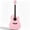 Pink, variant on Ktaxon KMA104 41 Inch Dreadnought Cutaway Acoustic Guitar with Built-in EQ &15W Speaker, Linden Wood Folk Guitar Full Accessory Kit for Beginners, Matte Black