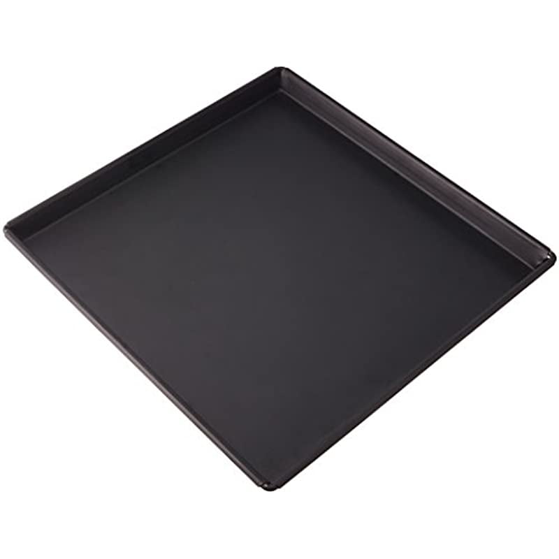 Winco Sicilian Pizza Pans, 16Inch by 16Inch,Stainless Steel,Medium