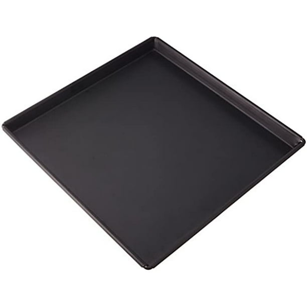 Winco Sicilian Pizza Pans, 16Inch by 16Inch,Stainless Steel,Medium