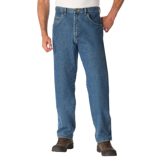 Vaqueros Wrangler Rugged Wear de corte holgado para hombre, color índigo envejecido
