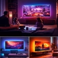 thumbnail image 2 of ICRGB LED Lights for TV, 24.6ft Bluetooth TV LED Backlight for 76-100in, Color Changing TV Lights Behind, TV LED Lights USB Powered, App and Remote Control TV LED Strip Lights, 2 of 7