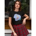 thumbnail image 2 of Aerial Yoga In Silk Ribbon. T-Shirt Women -Image by Shutterstock, Female Small, 2 of 4