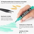 thumbnail image 6 of Arteza Premium Acrylic Artist Marker Set, Classic Hues and Metallic Colors, Replaceable Tips - 20 Pack, 6 of 7
