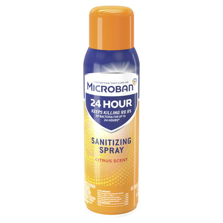 Microban 24 Hour Disinfectant Sanitizing Spray - Citrus Scent - 15 fl oz