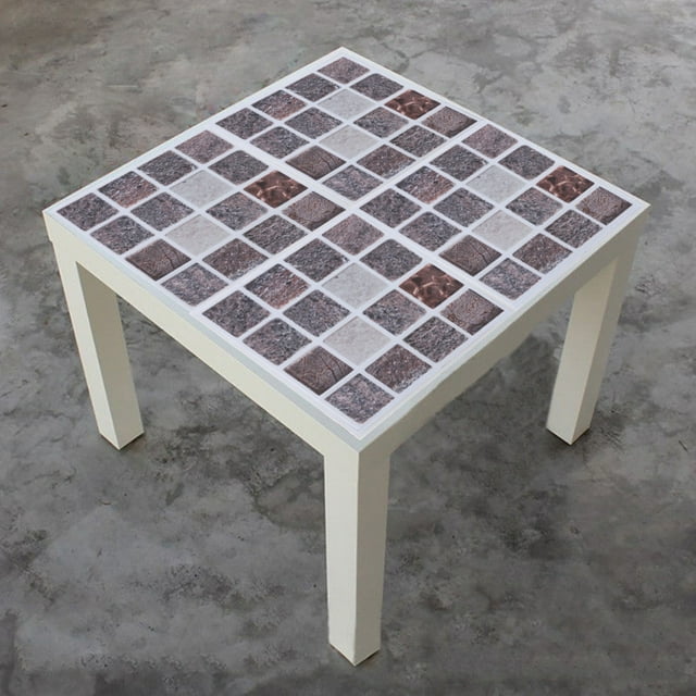18pcs Mosaic Tile Transfer Stickers Bathroom Kitchen DIY Home(10cm*10cm)(MTS010) (Color : MTS010)