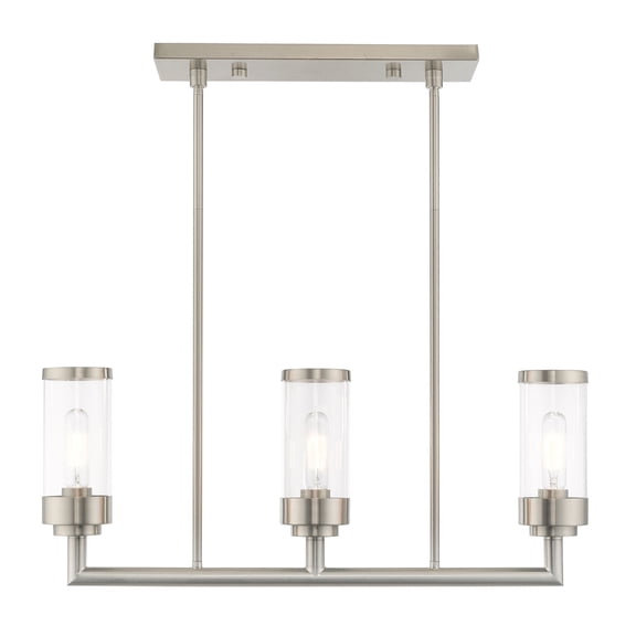 Livex Lighting - Hillcrest - 3 Light Linear Chandelier in Coastal Style - 5