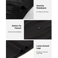 thumbnail image 4 of Calzoncillos tipo bóxer INNERSY para hombre, algodón, con cierre de botón, color negro L, paquete de 4, 4 of 5