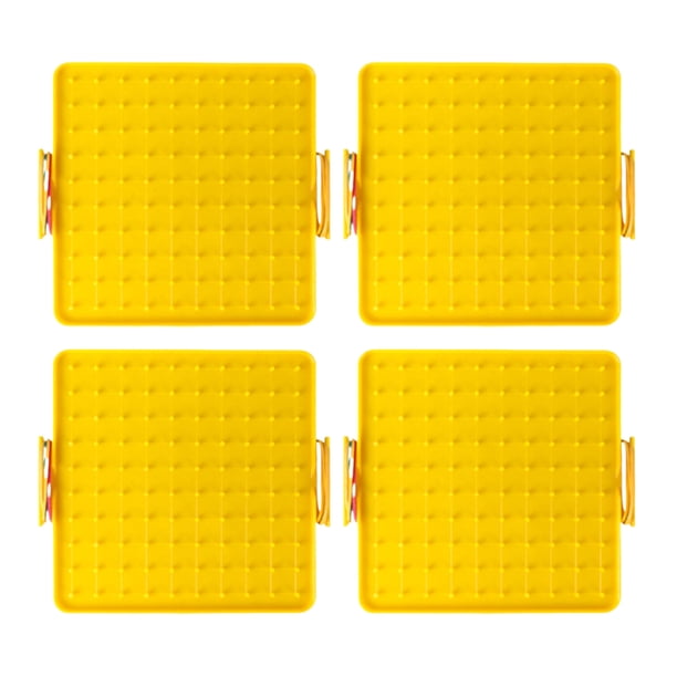 Bewildely 4 pack/lote herramientas de educación temprana de borde suave para la práctica de coordinación mano-ojo material didáctico Juguetes Educativos Amarillo