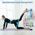thumbnail image 3 of Dumbbell Rack, Yoga Mat & Balls Organizer - Home Gym Equipment Storage with Hooks & Wheels, 3 of 7