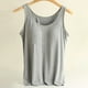 thumbnail image 3 of Camiseta sin mangas con sujetador incorporado para mujer, camisola informal sin mangas para el verano 2025, top acolchado para hacer ejercicio para tallas grandes, 3 of 5