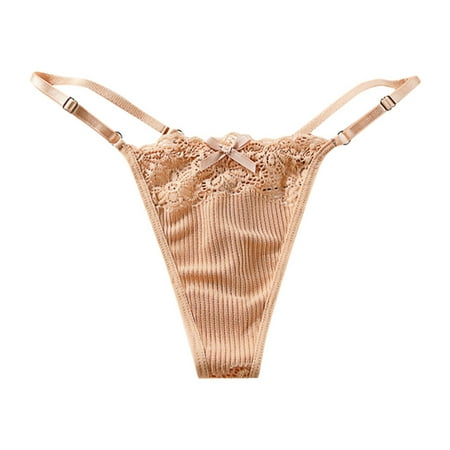 Landzoo Women s Sexy Lace Solid Color T Pants Adjustable Thong Panties Stylish Flexible Cozy Women Underwear