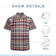 thumbnail image 7 of High Quality Hawaiian Shirts for Men Short Sleeve Aloha Beach Shirt Floral Summer Casual Button Down Shirts Blouses V4U8LM, 7 of 7