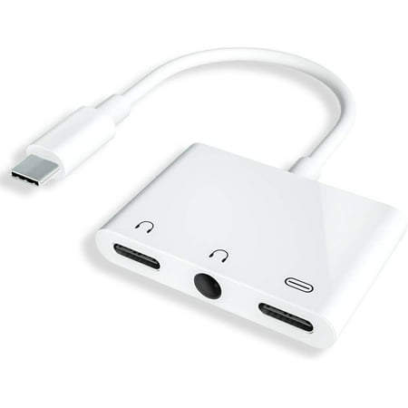 USB C to 3.5mm Audio Adapter, UWECAN 3 in 1 Type C Headphone Jack + 3 ...