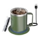 thumbnail image 1 of Juego Calentador Eléctrico de Tazas de Café | Taza de Acero Inoxidable con Base de Calentamiento y Tapa, Inteligente para Calentar Leche,, 1 of 15