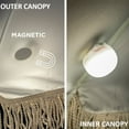 thumbnail image 2 of Newgarden Rechargeable Outdoor Camping Lights Cherry Mini 3", Pack of 3, LED Warm Light, 350 Lumens, Magnetic, IP54 Protection, 3 Intensities, Remote, 2 of 11