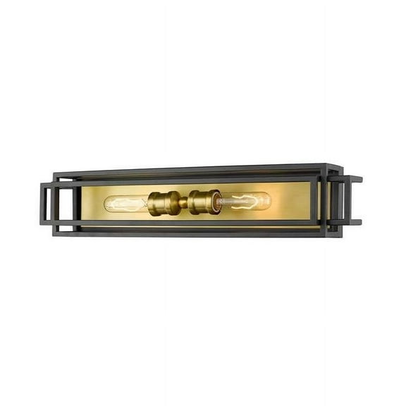 2 Light Bath Vanity-Bronze/Olde Brass Finish Z-Lite 454-2V-Brz-Obr
