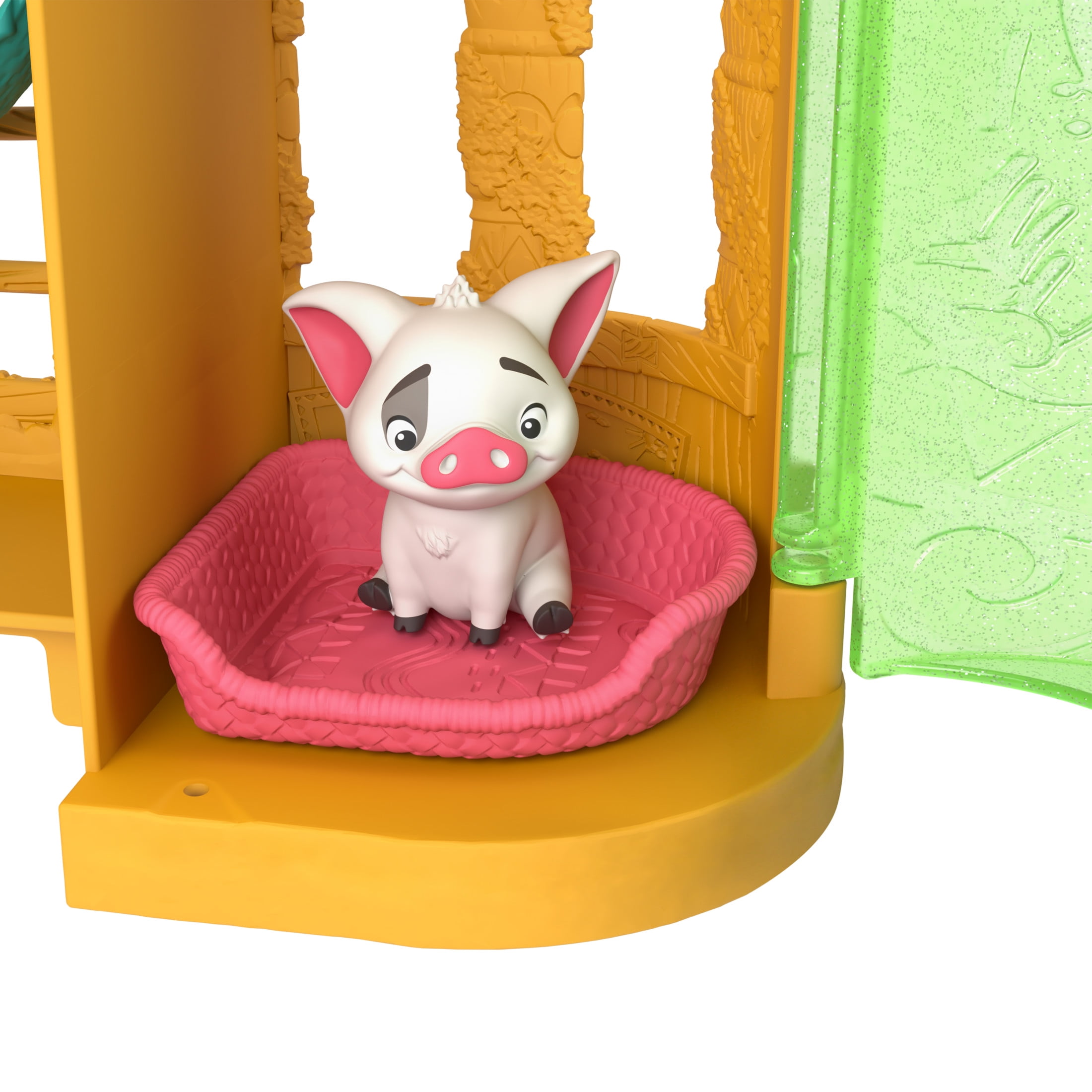 Disney Princess Moana Storytime Stackers Doll House with Small Doll, Animal Friend & 9 Accessories