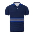 thumbnail image 4 of Maqroz Men's Golf Shirt Short Sleeve Collared Button Up Casual Athletic Sport Beach T-Shirt Summer Formal Business Work Office Tops, 4 of 5
