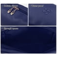 thumbnail image 3 of Unique Bargains Floral Makeup Bag Zipper Flower Cosmetic Pouch Dark Blue, 3 of 7