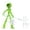 green, variant on Lypsnake Black Poseable Action Stick Figure, Articulated Stick Man Model with Dual Weapons, Flexible Desk Decor for Stress Relief and Creative Display