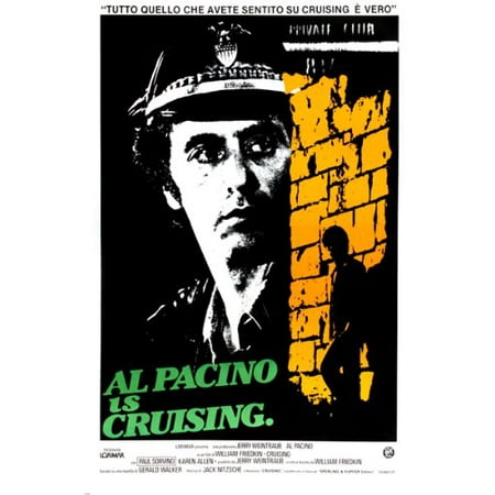 Cruising Movie Poster Al Pacino Cop After Serial Killer Gay Bars Nyc