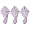 thumbnail image 1 of Paquete de 3 toallas de microfibra para secar el cabello, turbante superabsorbente para cabello largo y suave, 1 of 6