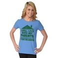 thumbnail image 5 of Live With Parents Slacker Funny Women's T Shirt Ladies Tee Brisco Brands 2X, 5 of 5