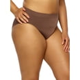 thumbnail image 2 of Paramour by Felina | Body Smooth Hi Cut Seamless Brief (Sparrow, 2X), 2 of 3
