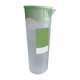 thumbnail image 2 of Tetera fría de 1L | Botella de agua para refrigerador de gran capacidad | Plástico, Blanco/Verde | Tapa a prueba de fugas, resistente a altas temperaturas, infusor de frutas | Taza de bebida para el, 2 of 6