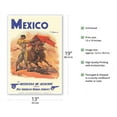 thumbnail image 2 of Mexico - via Mexicana de Aviación - Pan American World Airways - Bull Fighter - Vintage Airline Travel Poster by Carlos Ruano Llopis c.1950 - Master Art Print (Unframed) 13in x 19in, 2 of 4