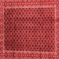 thumbnail image 1 of Ahgly Company Machine Washable Indoor Square Southwestern Red Country Area Rugs, 6' Square, 1 of 4