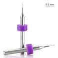 thumbnail image 4 of 20 Pcs Micro Drill Bit Set Micro Drill Bits Tungsten Steel PCB Print Circuit Board Flute CNC Router Bits Shank for Rough Stone Jewelry Punching Engraving (0.2-0.6 mm), 4 of 8