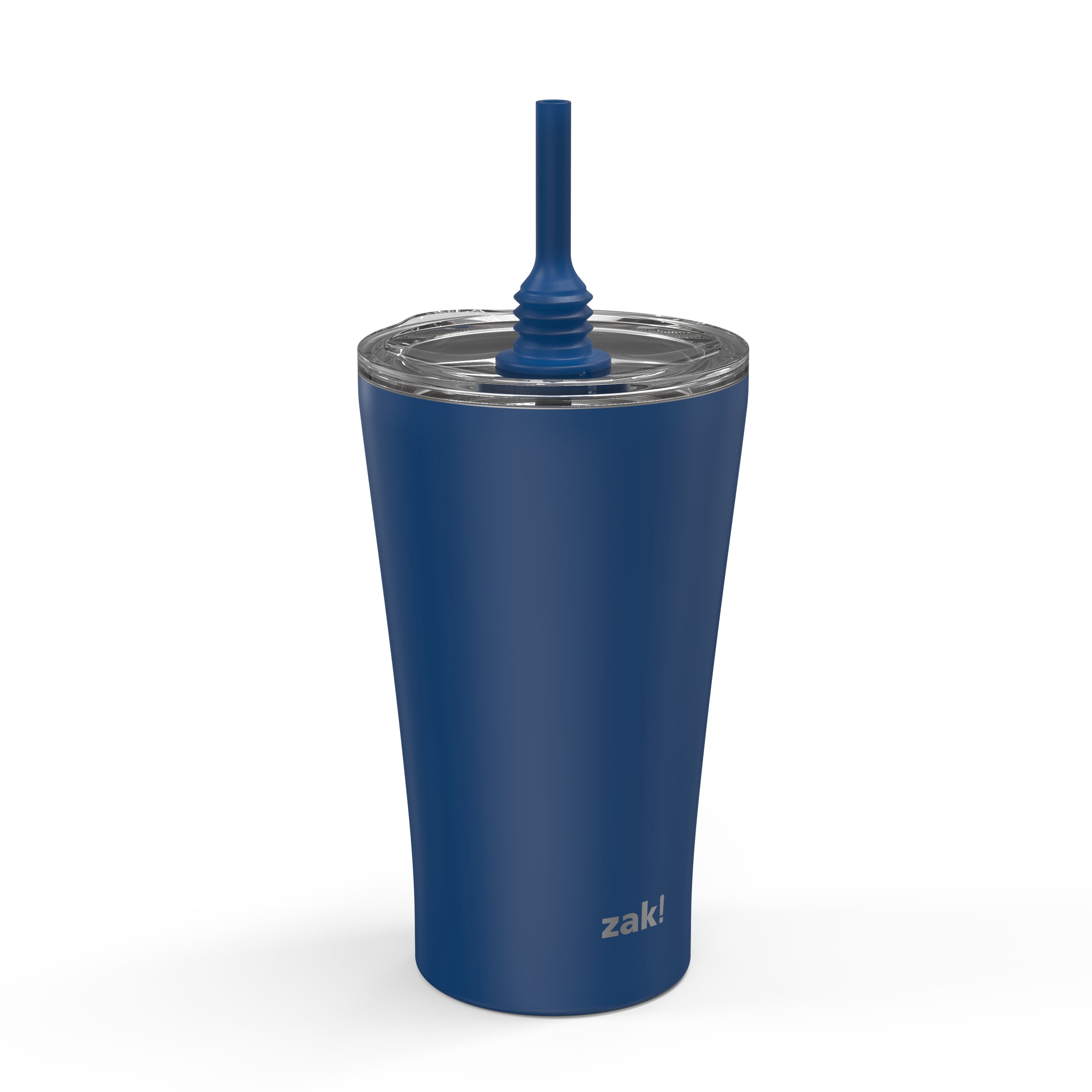 Zak Designs 20 oz. Travel Straw Tumbler Alfalfa Vacuum Insulated Stainless Steel with Silicone Straw and Splash-Proof Lid for Cold Drinks