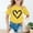 Yellow, variant on AWZXDE Toddler Girls Everyday Tee Cute Screen Print Graphic Crew Neck Short Sleeve Breathable Summer Casual Play T Shirt Sky Blue,5-6 Years