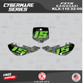 thumbnail image 4 of Kalair GFX Graphics Kit for Kawasaki KLX110 (2002-2009) Cyberware Series, 4 of 5